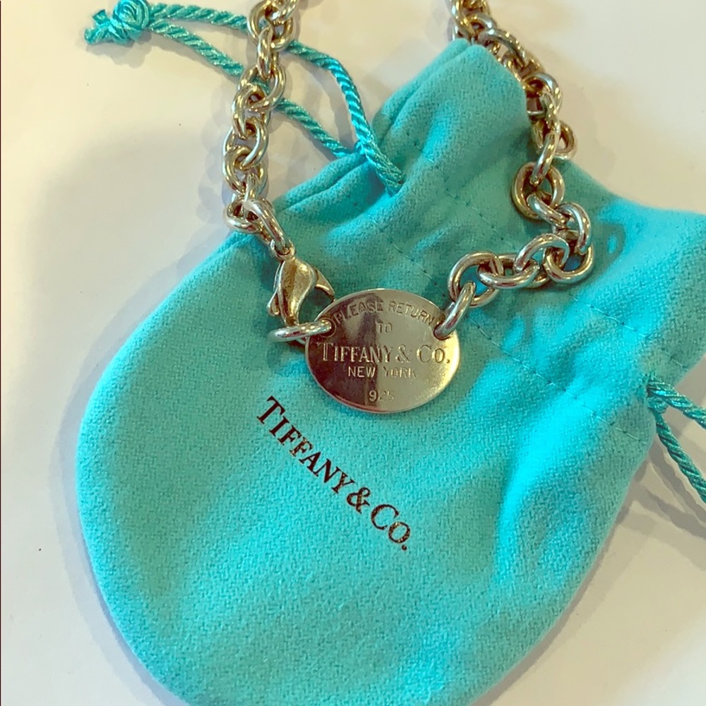 return to Tiffany oval chain necklace (choker)